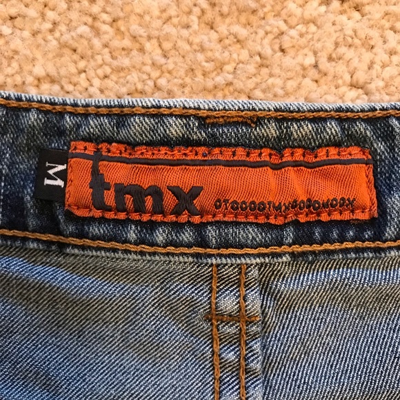 TMX Denim Mini Skirt Size M Blue - Picture 9 of 9